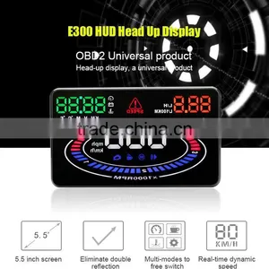New Wholesale OBD HD Colorful Big Screen Display Universal Head Up Display For Car Cheap Price thumbnail-1