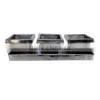 Stainless Steel Trio Planter, Steel Polished Window Planters thumbnail-1