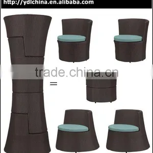 Synthetic Rattan Outdoor Furniture Leisure Terrace Chat Set thumbnail-1