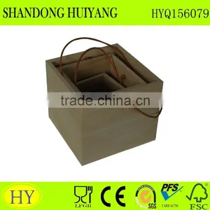 Unfinished Factory Custom Wooden Bucket thumbnail-2