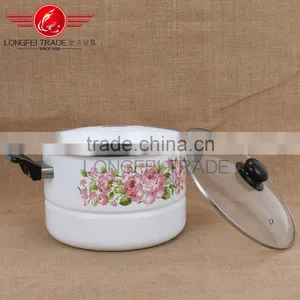 5pcs New Enamel Lid Enamel Steam Pot/coated Cast Iron Cookware Wholesale thumbnail-3