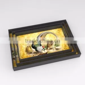 Rectangular Lacquer Tray With Many Patterns, Made in Vietnam thumbnail-2