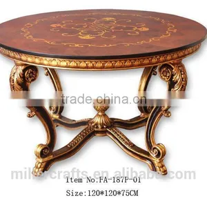 Reproduction Rococo Furniture Round Drawing Table thumbnail-1