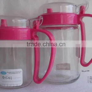 410ml 600ml 20oz Glass Oil Bottle With Colorful Lids thumbnail-1