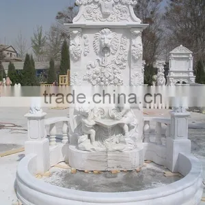 Outdoor Stone Garden Figure Water Sandstone Fountain thumbnail-3