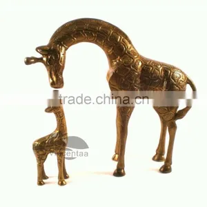 High Quality Brass Giraffe Statue VSL-063 thumbnail-3