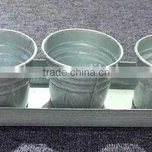 Flower Pot Set (White Wash), MSO-145 thumbnail-1