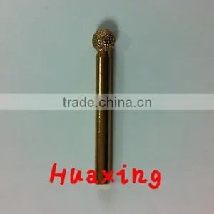 Ball Shape Vacuum Brazed Diamond Burrs for Carving Granite thumbnail-1