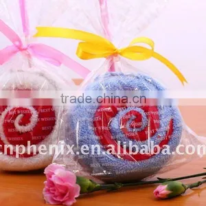 Towel Cake Lollipop 100% Cotton Wedding Birthday Gift Valentine's Gifts Children Novelty Games thumbnail-1