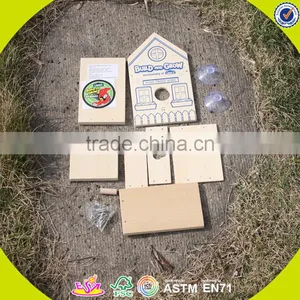 2017 New Fashion Funny Children Wooden Bird House W03B049 thumbnail-6