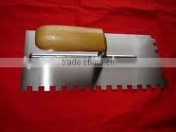 Wooden Handle Plastering Trowel With Teeth Factory thumbnail-1