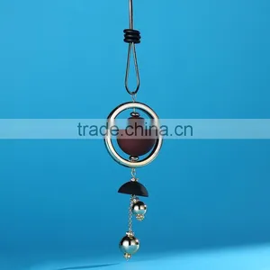 Large Ball Hoop Pendant Necklace Geometric Pendant Long Necklace Korea New Design Sweater Necklace thumbnail-6