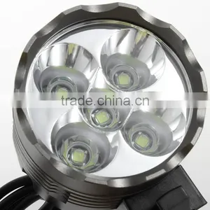 Xm-l t6 Flashlight Torch 8.4V XML T6 5 LED Bicycle HeadLamp Light Outdoor Waterproof thumbnail-1