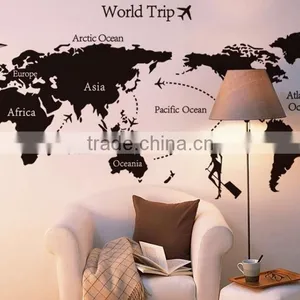 Fashion Decorative DIY Wall Sticker World Map Sitting Room Wall Stickers TV Setting Post thumbnail-2