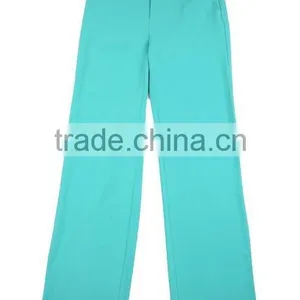 Green Lapel High Empire Waistband Long Sleeve One Covered Button Long Trousers Women Dancerwear Sets thumbnail-6