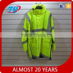 Hi-vis Quilted Padding Waterproof Jacket Parka thumbnail-1