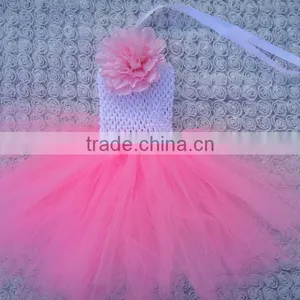 New Style Kids Wear Girl Dress Lovely Tutu Dress With Tube Top Baby Flower Tutu Dresses thumbnail-1