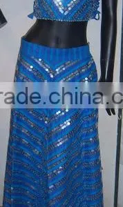 BLUE CHANIA Lehenga Choli BLOUSE DUPATTA thumbnail-1