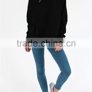 Cheap Blank Pullover Black Plain Wholesale Crewneck Sweatshirt thumbnail-1