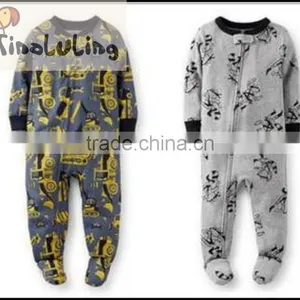 TinaLuLing Wholesale Boys Winter 100% Cotton Kniting Funny Pajamas Kids One Piece Jumpsuits Pajamas thumbnail-5