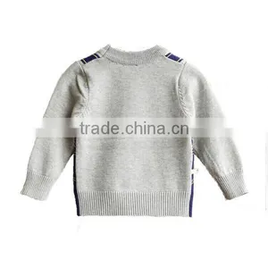 Fashion Style Fake Two Pieces Boys Cotton Sweater thumbnail-3