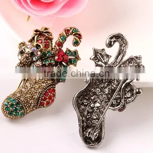 Zm53217a Gorgeous Christmas Socks Brooches Fashion Crystal Socks Brooches as a Christmas Gift's Brooches thumbnail-5