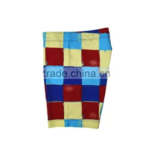 Men's Square Print 100% Polyester Microfibe Brushed Board Shorts Custom thumbnail-4