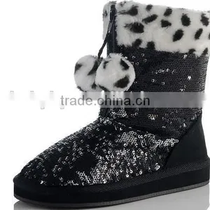 Warm Fancy Girls Kids Winter Boots Fashion 2012 thumbnail-5