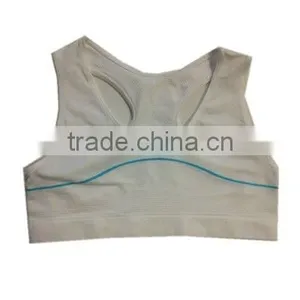 Seamless Plain Sport Bra Cami Tank Top Small With Color Yarn thumbnail-1