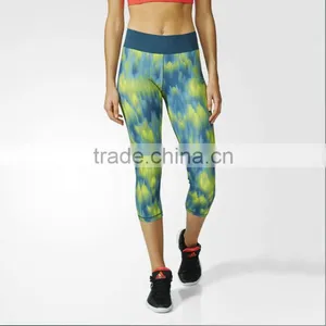 Custom Run Women Activewear Spandex Colorful Leggings Printed Yoga thumbnail-2