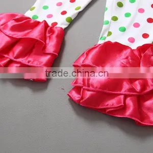 Christmas Reindeer Ruffle Cotton Toddler Girls Boutique Clothing Sets thumbnail-6