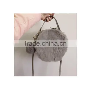 2016 Newest Design Woman Rabbit Fur Handbag Messenger Bag thumbnail-6