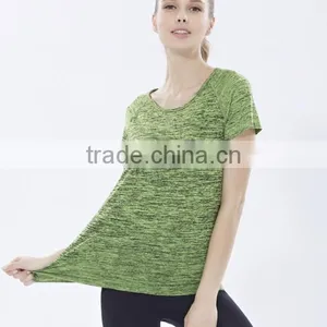 Compressed Circle Neck OEM Service T-Shirt Sports Jersey New Model Women Sportswear thumbnail-3