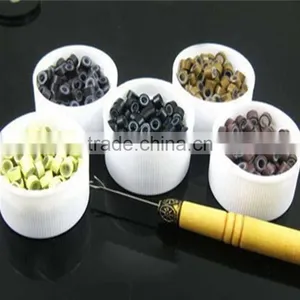 Hair Extension Flared Micro Rings, Micro Bead, Silicone Micro Links thumbnail-3