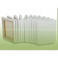 Painting Canvas With Wood Line Frame thumbnail-1