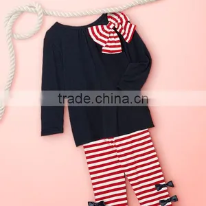 Newborn Chevron Ruffle Baby Boutique Wholesale Romper thumbnail-6
