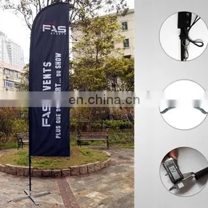 2017 Good Quality Customized Promotional Flying Feather Flag With Pole/ Beach Flags /customized Advertising Flag thumbnail-5