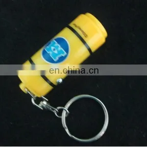 Plastic Promotional Mini Can Keyring Torch Light thumbnail-2