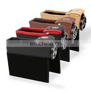 Car Seat Gap Filler Organizer Coin Side Pocket Car Organizer With Cup Holder thumbnail-3
