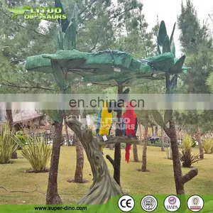 Theme Park Animatronic Life Size Realistic Parrot Birds For Sale thumbnail-2