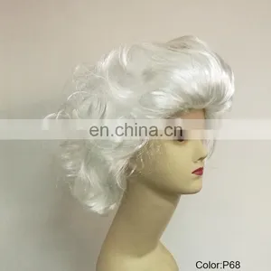 Short White DIVA Style Party Wigs P-W206 thumbnail-2