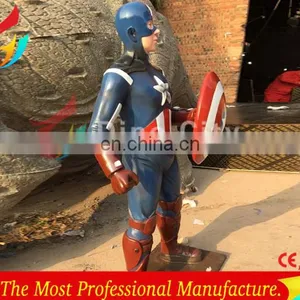 Outdoor Decoration Life Size Fiberlgass Superhero Spiderman Statue thumbnail-5