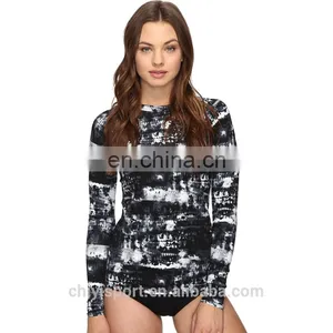 Custom Printed Women Long Sleeves Rash Guards Rashguards thumbnail-1