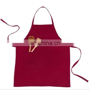 2017 Cheap Price Embroidery Design Cotton Kitchen Apron/garden Apron With Pockets thumbnail-1