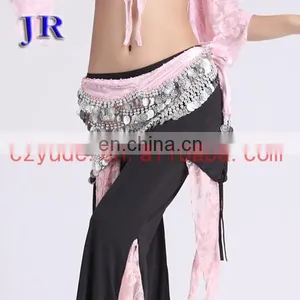 Cheap 400 Coins Belly Dance Hip Scarf With Silver Coins Y-2008# thumbnail-6