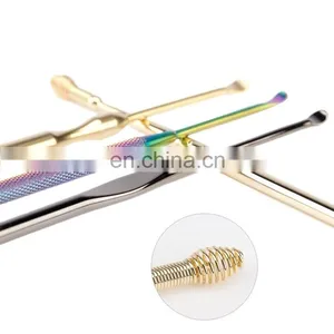 Factory Stainless Steel Dual Head Ear Cleaner Earwax Tool Easy Earwax RemovalEarpick Flexible Spiral Cleaner thumbnail-1