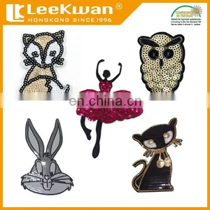 Cartoon Character Sequin Embroidery Patch,iron on or Self Adhesive on Patch,high Quality Embroidery Patch thumbnail-1