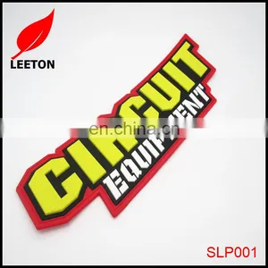 China Factory Custom Large Rubber Embossed Logo Badge thumbnail-1