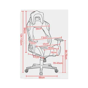 ZX-6609Z OEM Comfort Modern Design Office Professional Metal Gaming Chair thumbnail-3