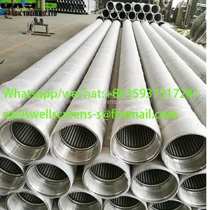 Galvanized Carbon Steel V Shape Profile Wire Wrapped Screen /continuous Slot Johnson Water Well Screens thumbnail-4